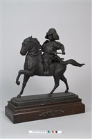 日本將軍著盔騎馬銅像藏品圖，第11張